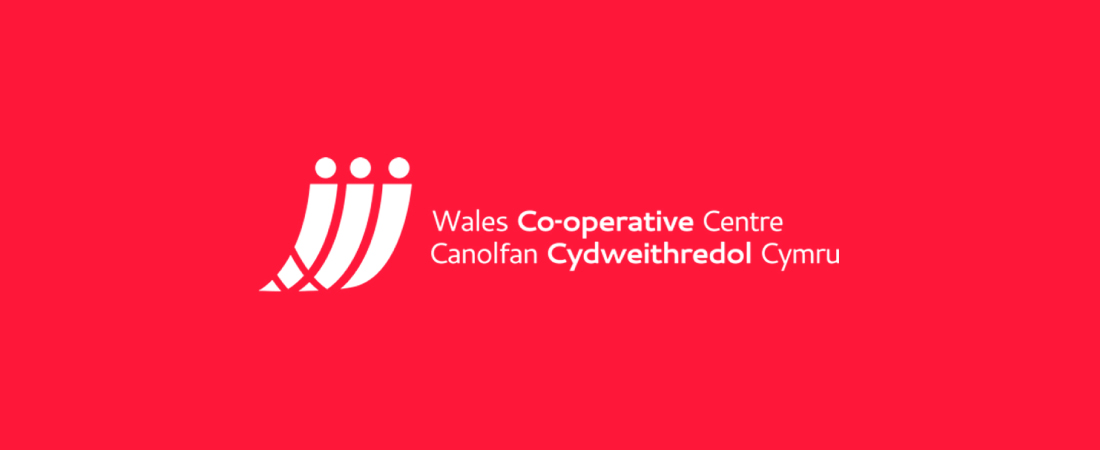 Wales Co-operative Centre logo on a red background