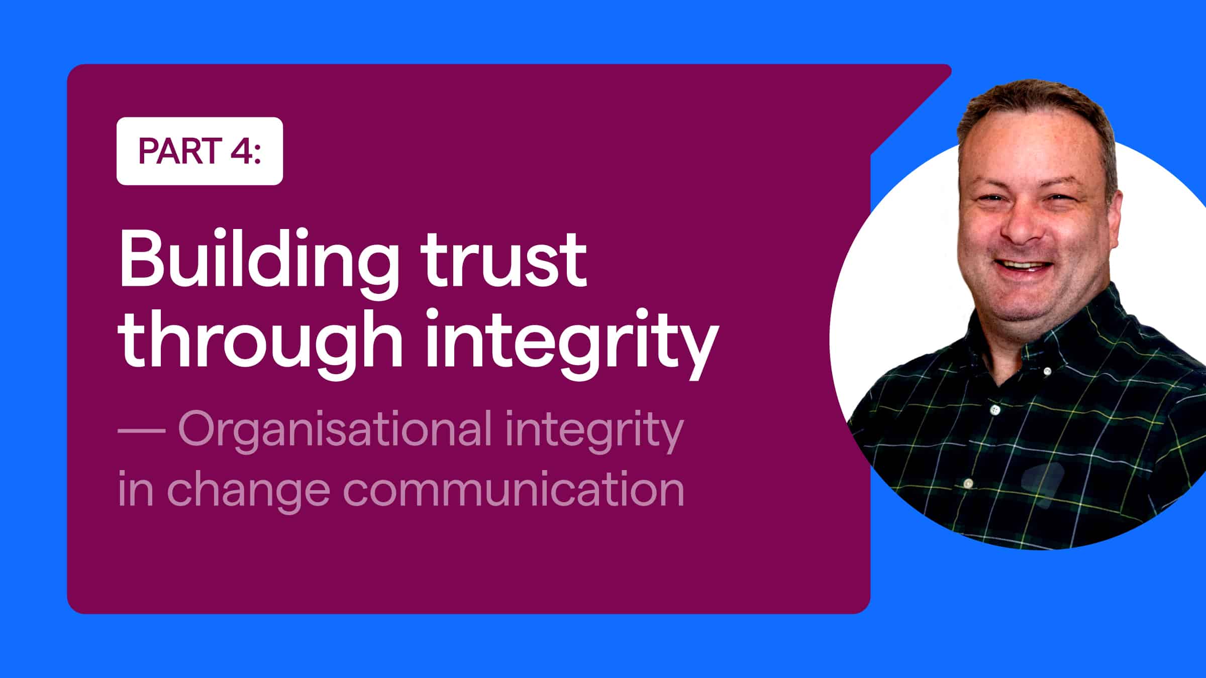 Building employee trust through integrity