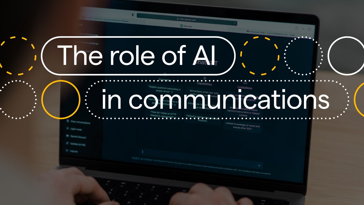 The role of AI in communications